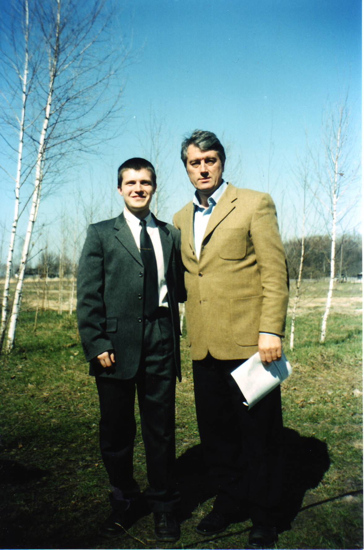 Євген Букет і Віктор Ющенко, квітень 2004 р.
